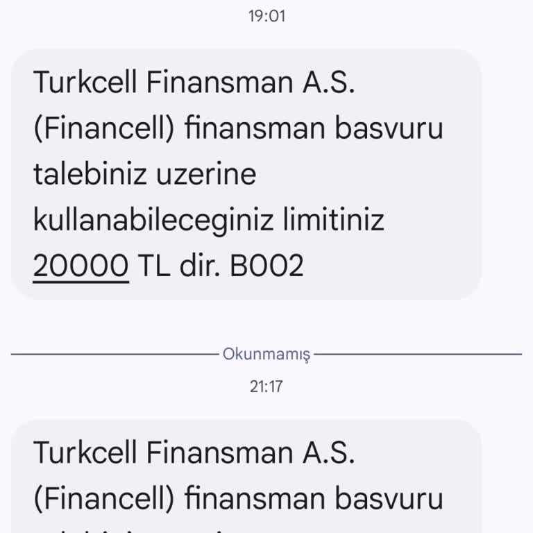 Financell Kredi Limitiyle Telefon Alımında Yaşanan Sorun