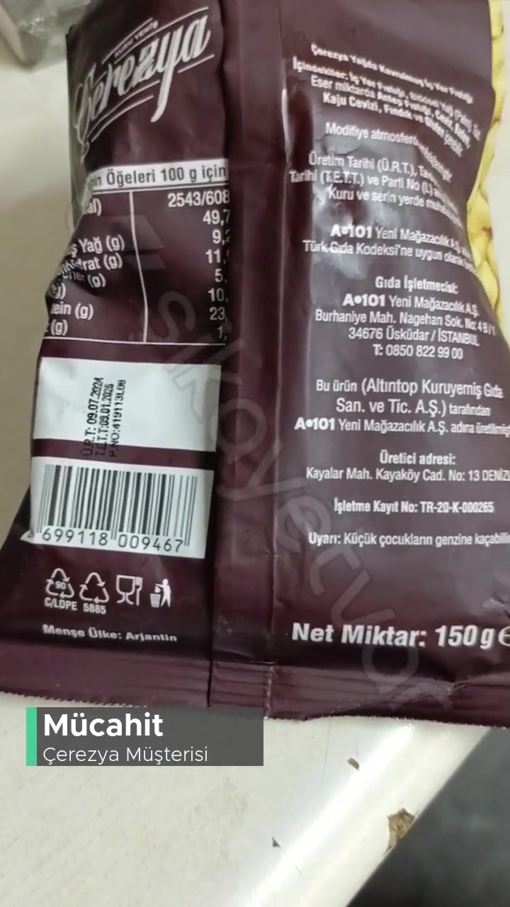 Çerezya Kuruyemiş Tarihi Geçmiş! videonun kapak resmi