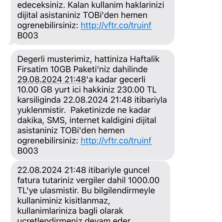 Vodafone Ek Paketlerde Büyük Hayal Kırıklığı