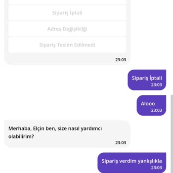 GetirYemek Canlı Desteksiz Getir Sipariş İle Sıfır İlgi
