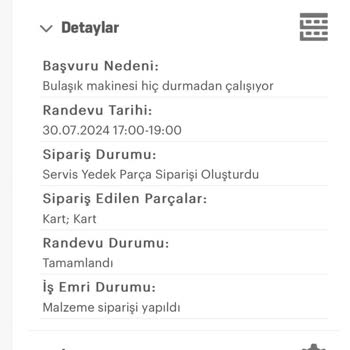 Arçelik Bulaşık Makinesi Parça Sorunu ve Uzun Bekleyiş