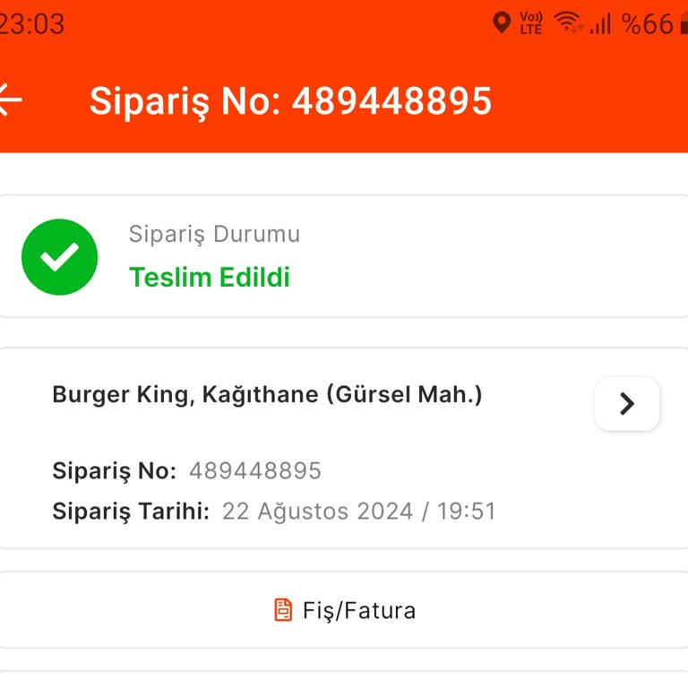 Migros Yemek Siparişim Teslim Edilmedi Ve İletişim Kurulamadı