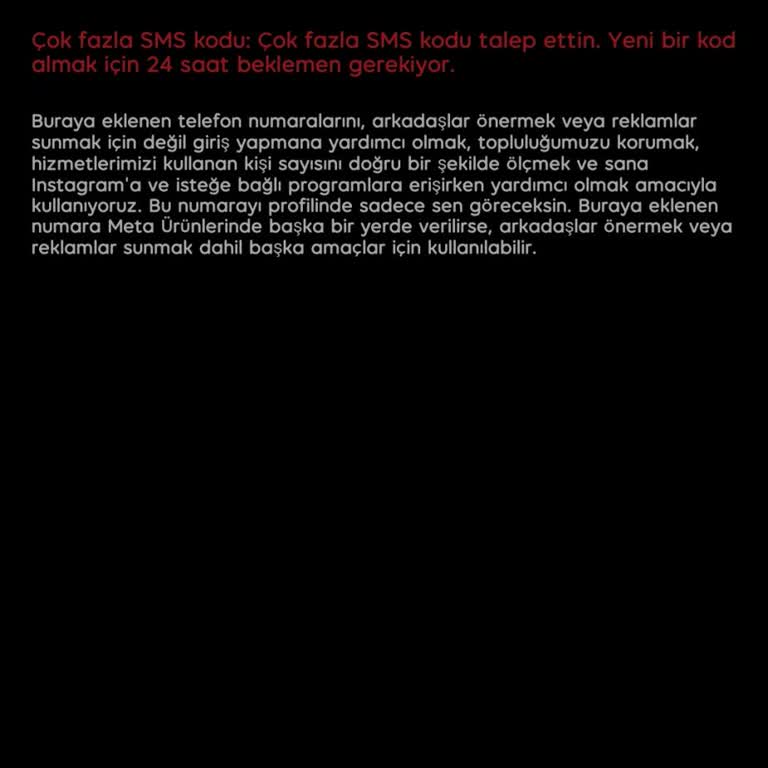 Instagram Askıya Alındı Ve 24 Saatlik Kod Engeli 4 Gündür Kalkmadı!
