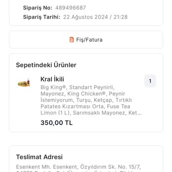 Migros Yemek Yanlış Sipariş Ve İade Sorunu