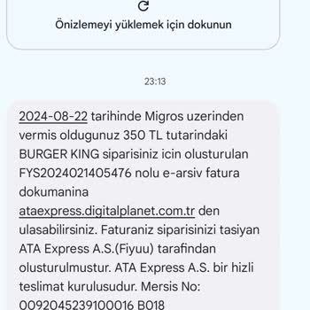 Migros Yemek Yanlış Sipariş Ve İade Sorunu