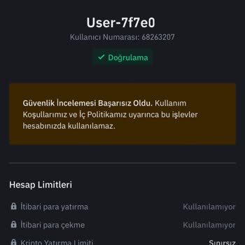 Binance Hesabımda Ki Varlıklarımı Çekemiyorum.