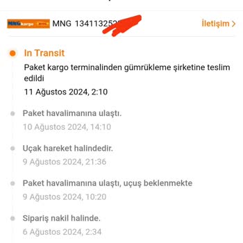 Temu MNG Kargo Pişmanlığı Sipariş Uzun Zamandır Gümrükte.