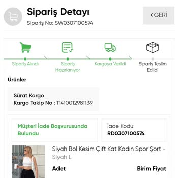 Swist İade Param Gelmedi Ve İade Kodu Da Çıkmadı Kargoda
