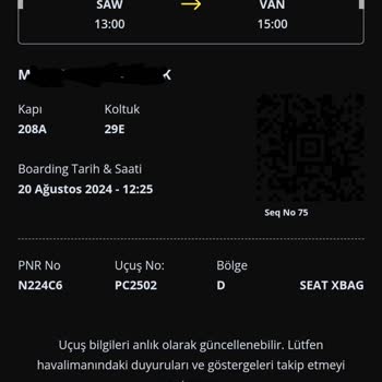 Pegasus Bilgim Olmadan Adıma Bilet Alınmış