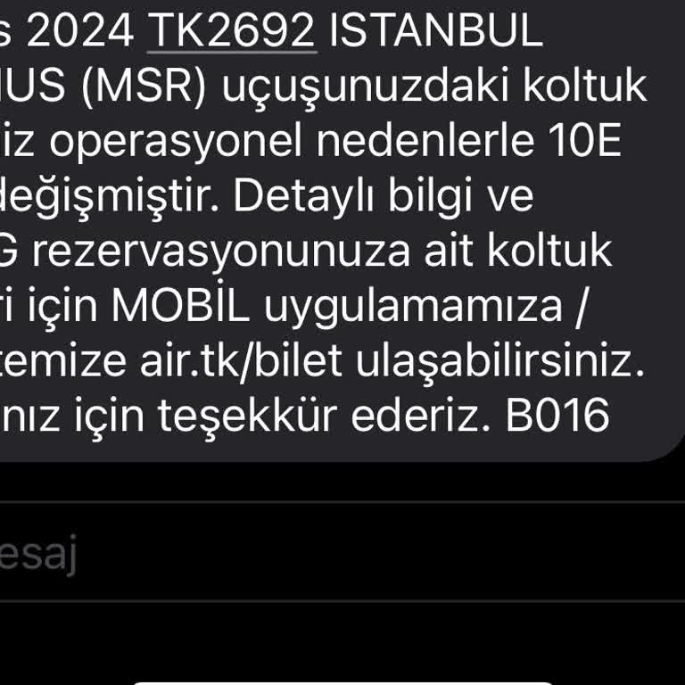 THY Kardeşimle Yan Yana Olan Ücretli Koltuğumu Sebepsiz Yere Değiştirdiler