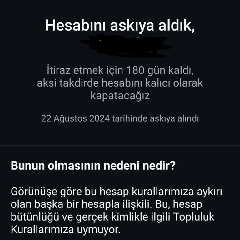Instagram Hesabım Sebepsiz Yere Askıya Alındı
