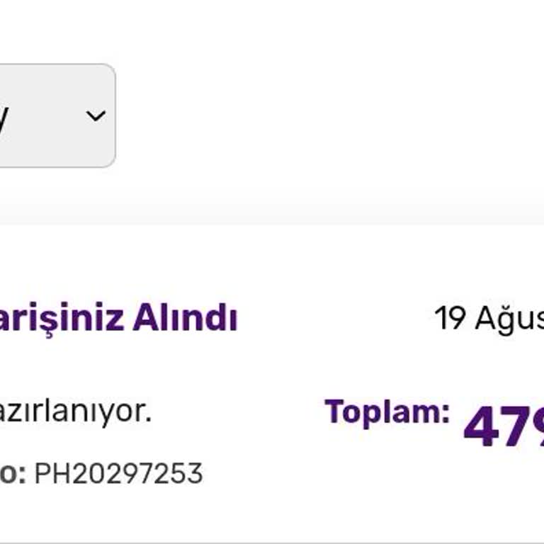 Gratis Siparişim Hala Kargoya Verilmedi