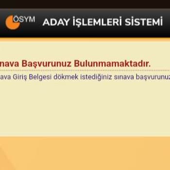 ÖSYM KPSS Başvurusu Görünmemekte.