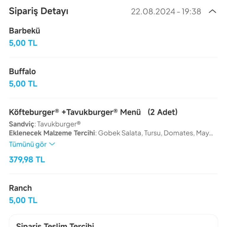 Tıkla Gelsin Burger King Siparişim İptal Edilmedi Ve Ücret İadesi Yapılmadı