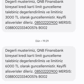 QNB Finansbank Trendyol Kredi Kartı Limit Sıkıntısı