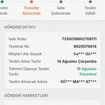 Trendyol LTB Satıcısından İade Ve Kargo Sorunu