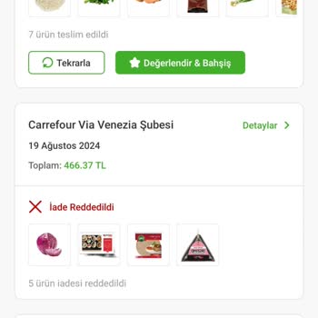 Trendyol Carrefour Teslim Edilmeyen Ürünü Teslim Edildi Göstermesi