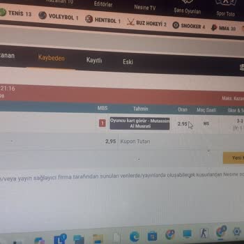 Nesine Kupon Sonuçlandırma Hatası