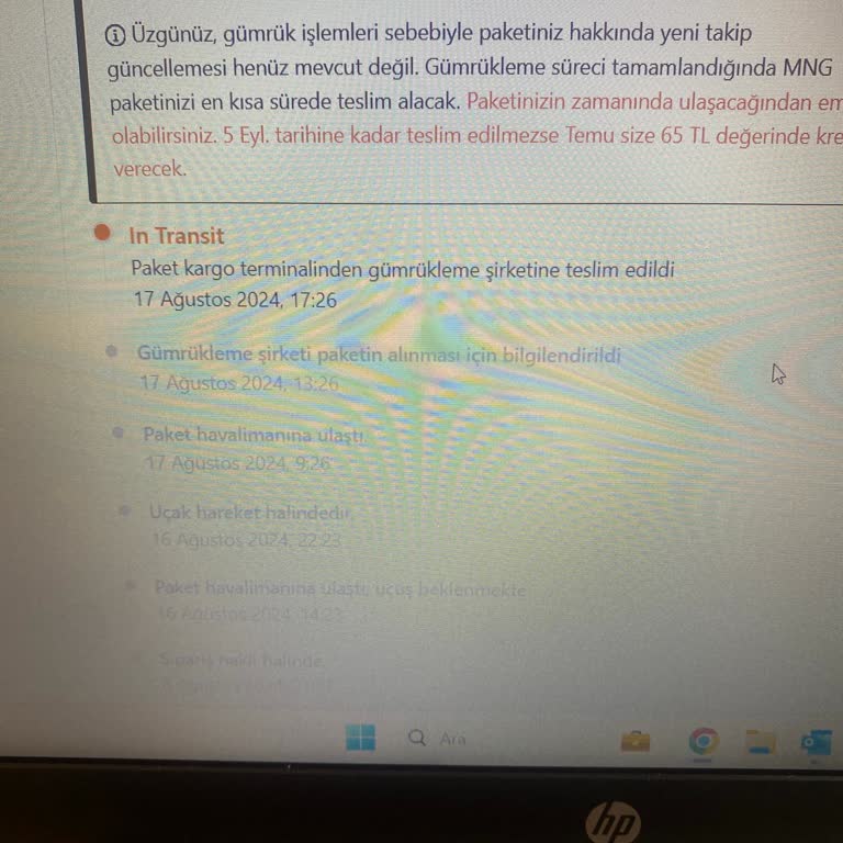 MNG Kargo Gümrükten Siparişleri Almıyor