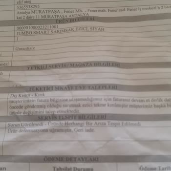 Jumbo Alınmaz Kesinlikle Bin Pişman Oldum