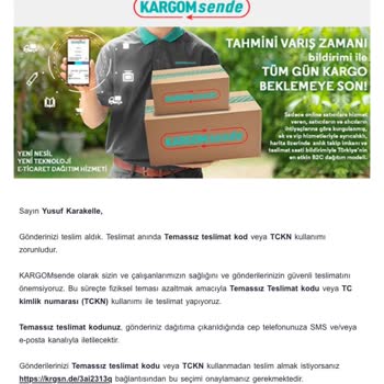Kargomsende Teslim Edilemeyen Ürünüm