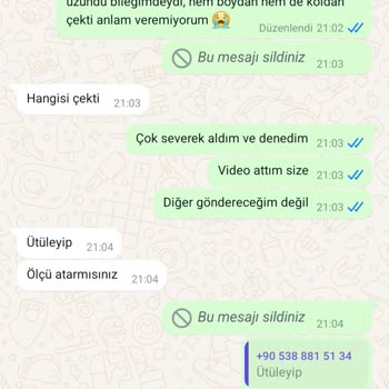 Byelhafashion İade Almamak İçin Direniyor.