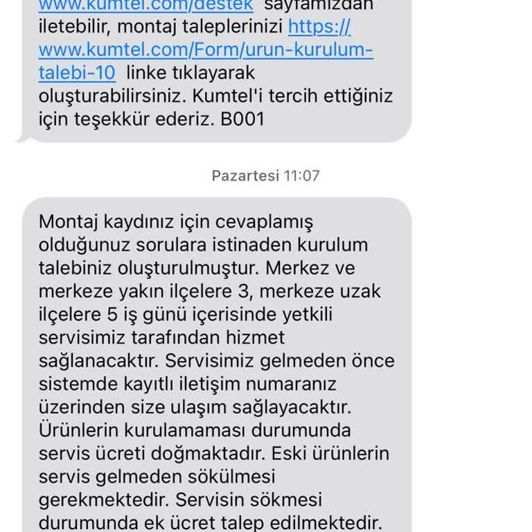 Kumtel Teknik Destek Ulaşılamama Sorunu