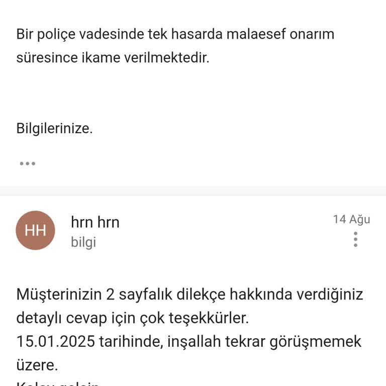 Aksigorta İlgisizlik Ve Sorumsuzluğu