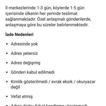 Kuryenet Kartımın Teslimatı İçin Yardım Talebi