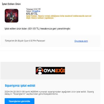 Oyunexe'den 711TL Alışveriş Yaptım