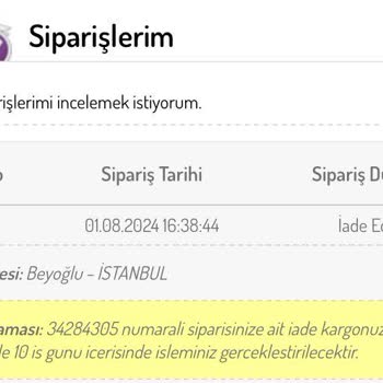 Sefamerve İade Ödemesi Yapmıyor