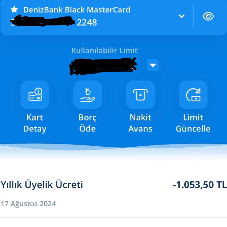 Denizbank Yıllık Üyelik Ücret İadesi