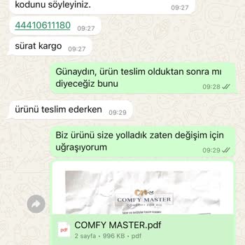 Comfy Master Medikal Üniforma Comfy Master Müşterisini Çok Mağdur Etti