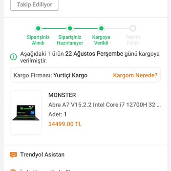 Yurtiçi Kargo Yanlış Adrese Gönderilen Kargo Sorunu