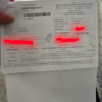 Schafer Granit Set Kalite Sorunu Ve Müşteri Hizmetleri