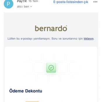 Bernardo 1.5 Aydır Ürünümü Göndermiyor
