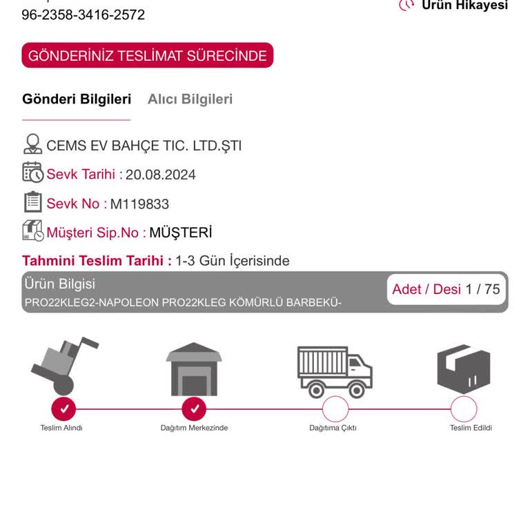Horoz Lojistik Teslim Edilemeyen Ürün