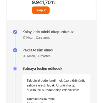 Hepsiburada'dan Alınan Ürünün İadesinde Yaşanan Sorun