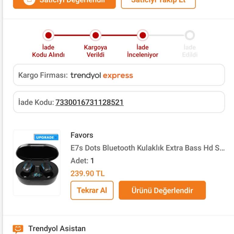 Trendyol Bozuk Ürünün İade Sürecini Uzatıyor.