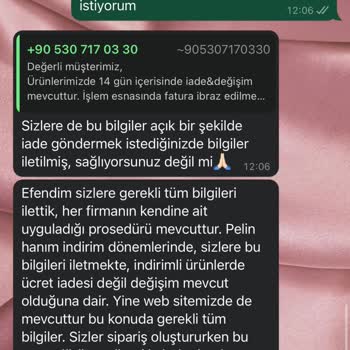 Pelin Şenoğlu İndirimli Ürün İadesi Almıyormuş Kesinlikle Onaylamayın!