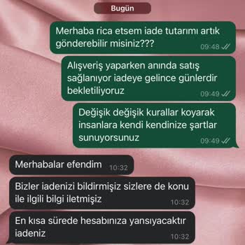 Pelin Şenoğlu İndirimli Ürün İadesi Almıyormuş Kesinlikle Onaylamayın!