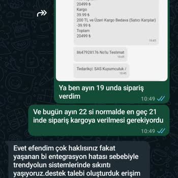 Trendyol'un Müşteri Memnuniyeti Sıfır.