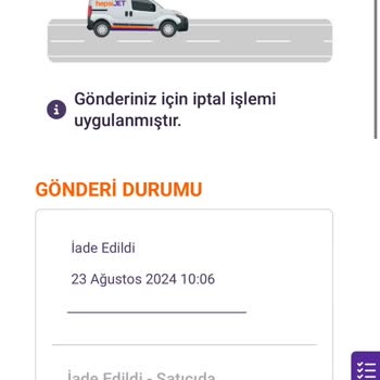 Zara Teslim Edilemeyen Ürün
