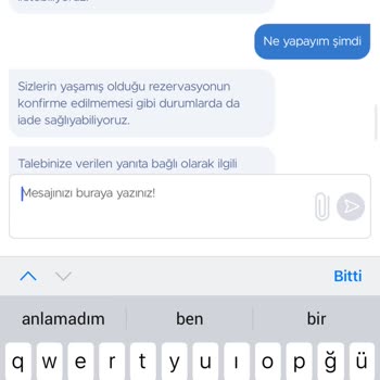 Obilet Rezervasyon Sorunu Ve Para İadesi Talebi
