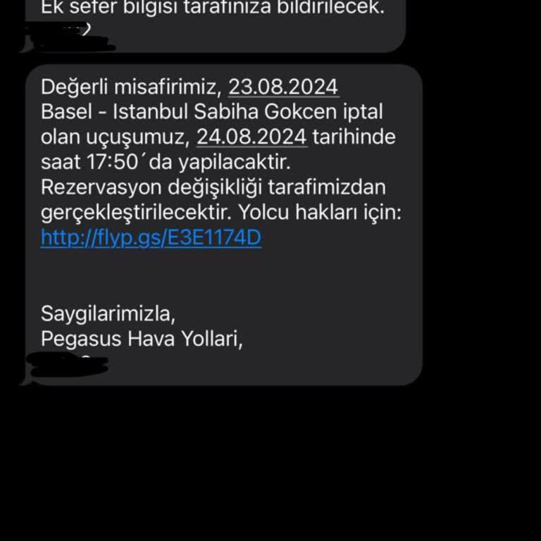 Pegasus Saat Uçuşlarım Başka Güne Alınıyor Saçmalık!