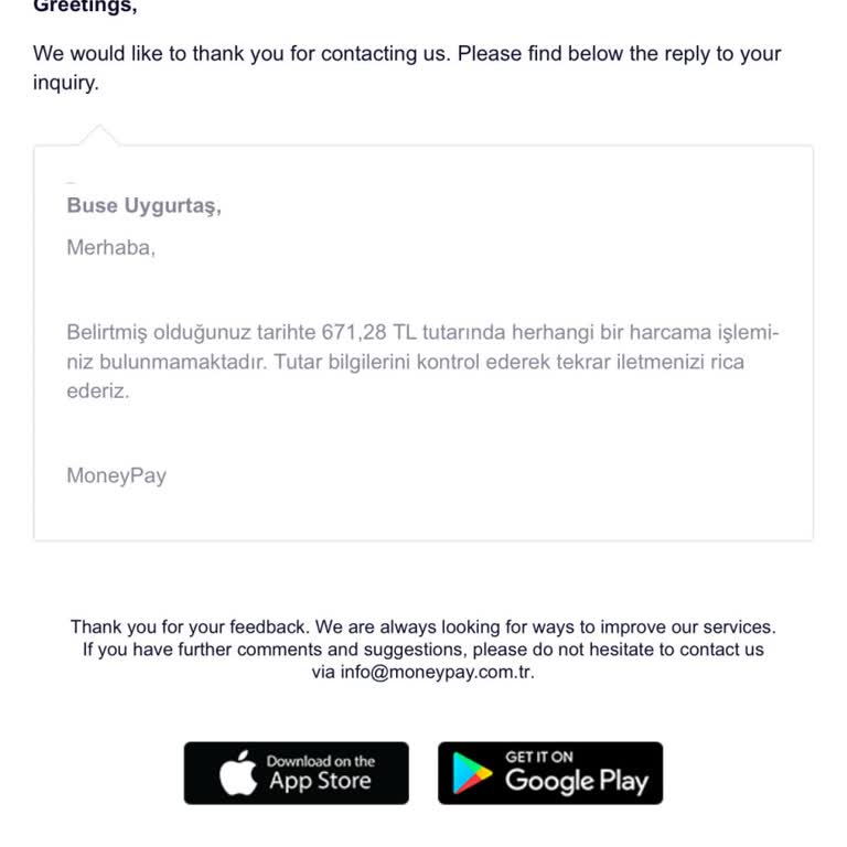 Migros MoneyPay Mükerrer Çektiği Tutarları İade Etmiyor