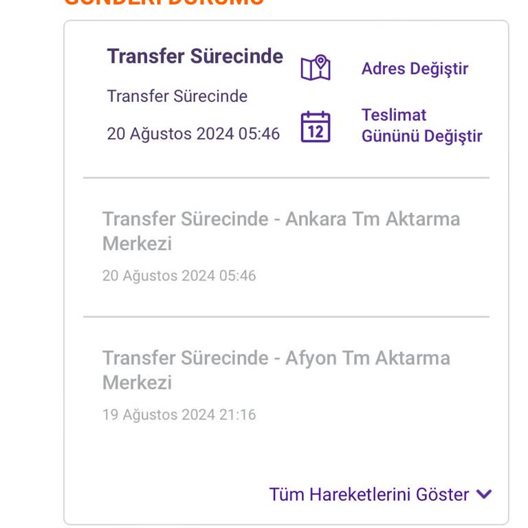 Hepsijet Ankara TM Transfer Merkezi Şikayet