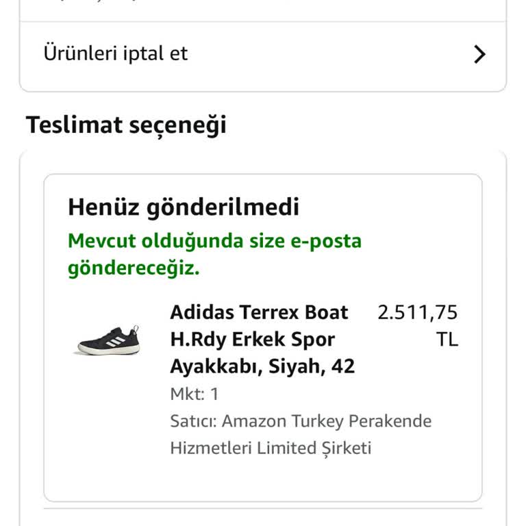 Amazon Siparişim 16 Gündür Kargoya Verilmiyor