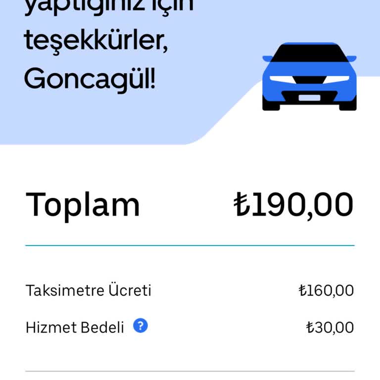 Uber'de 2 Kere Ücret Tahsilatı