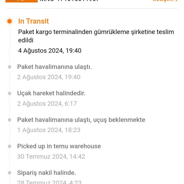 Temu Ürün Gümrükte Kaldı